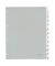 Kunststoffregister 683519, 12-teilig blanko, A4+, 120µm, transparente Fenstertaben, 12-teilig