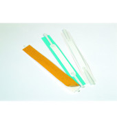 Heftstreifen kurz Flexifix 690602, 2x15cm (BxL), Metall mit Kunststoffdeckleiste, wei&szlig;