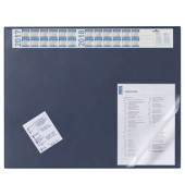 Schreibunterlage 7204-07 mit Kalenderstreifen dunkelblau 65x52cm Kunststoff