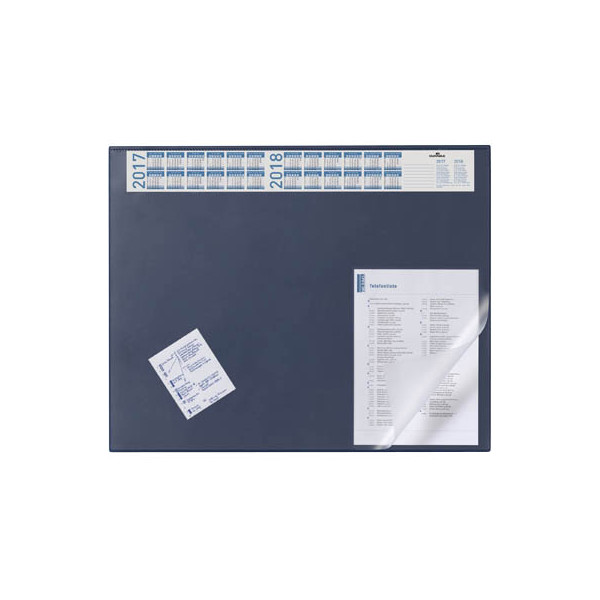 4005546711454 - Schreibunterlage 7204-07 mit Kalenderstreifen dunkelblau 65x52cm Kunststoff 4005546711454 Durable
