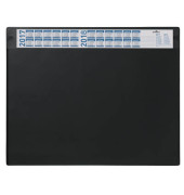 Schreibunterlage 7205-01 mit Kalenderstreifen schwarz 65x52cm Kunststoff