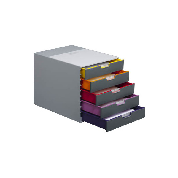 4005546701608 - DURABLE Varicolor Schubladenbox ABS (Acrylnitril-Butadien-Styrol) Mehrfarbig 5 Schübe 292 x 356 x 28 cm