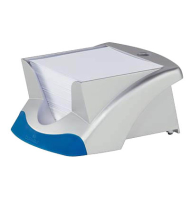 Zettelbox 7714 23, VEGAS, 90x90mm, inkl. 500 Notizzetteln, silber metallic, Kunststoff