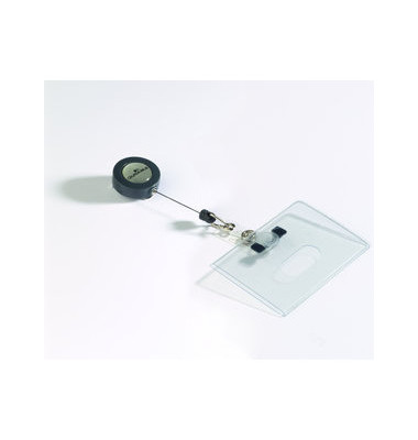 Betriebsausweishalter m.Jojo transp. 54x90mm 10 St Betriebsausweishalter m.Jojo transp. 54x90mm 10 St