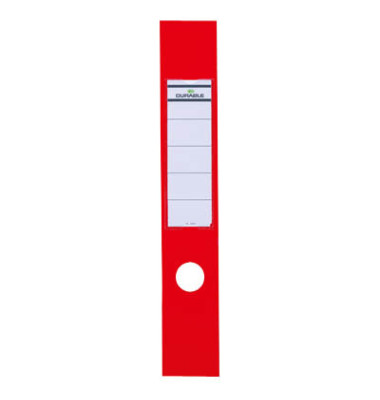 ORDOFIX 8090-03 60 x 390 mm rot Rückenschilder selbstklebend & einsteckbar