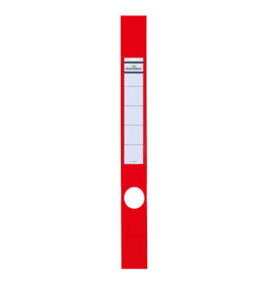 selbstklebende Rückenschilder ORDOFIX 809103 rot schmal/lang 40x390mm (BxH) selbstklebend permanent 