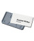 Namensschild Clip-Card magnet. grau 40 x 75mm