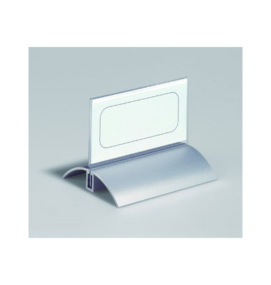 Tisch-Namensschild Acryl/Alu transp. 52x100mm 2 St Tisch-Namensschild Acryl/Alu transp. 52x100mm 2 St