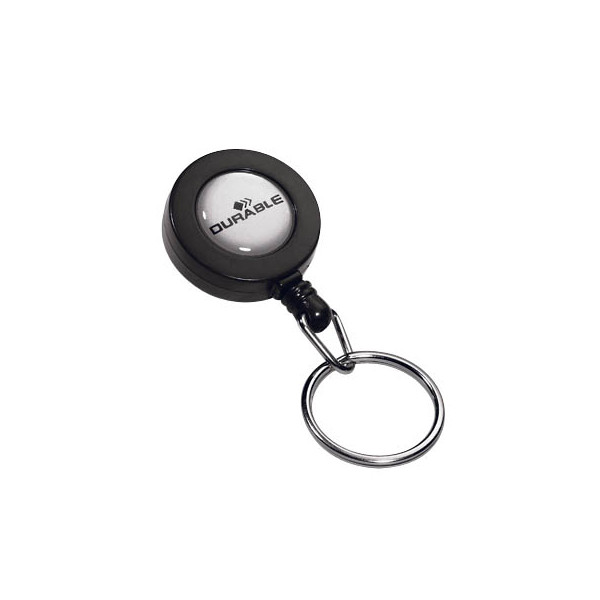 Durable Ausweishalter mit Schlüsselring und Zugband Länge 60cm 4005546802015 Durable 10 Stück