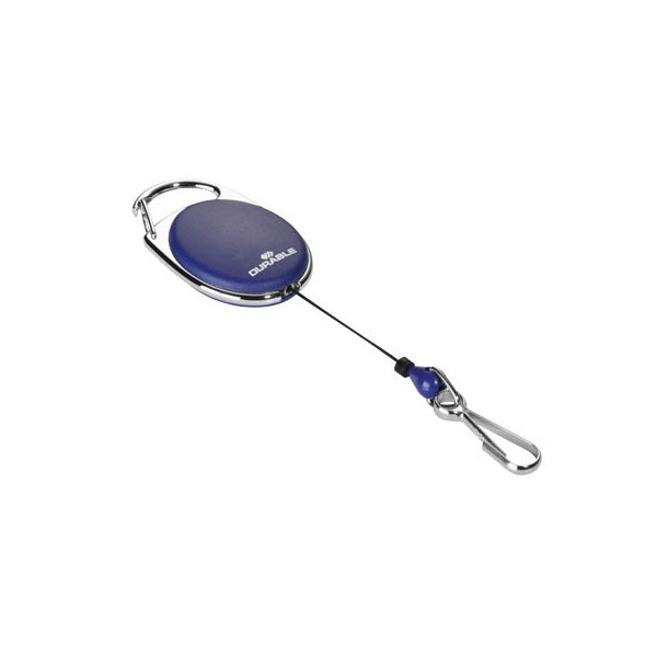 4005546806471 - Ausweishalter Jojo Style mit Metall-Federhaken 1 Stück dunkelblau