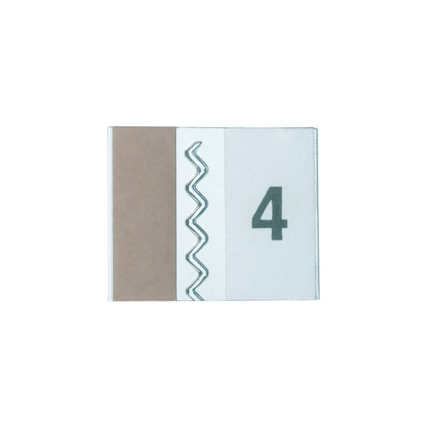 Durable Sichtreiter Tabfix 10mm farblos 2 zeilig 4005546840604 Durable 5 Stück