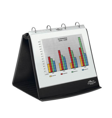 Tischflipchart DURASTAR, 8567 39, basalt, ohne Rollen, f&uuml;r Tisch