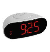  Wecker 60.2505 60.2505, silber, abgerundet, digital