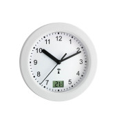  Wanduhr 60.3501 60.3501, silber, rund, analog + digital