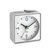  Wecker 60.1013.54, grau, viereckig, analog