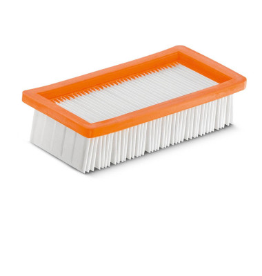 Flachfaltenfilter für Asche