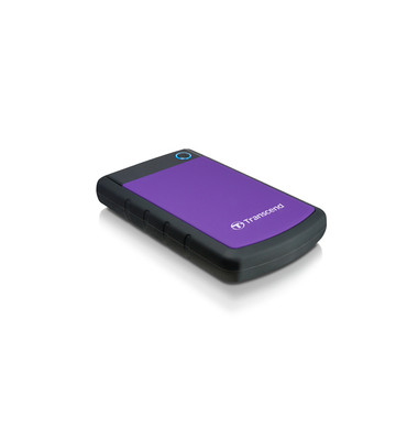 externe Festplatte StoreJet 25H3B TS2TSJ25H3P, schwarz/violett, 2,5 Zoll (6,35cm), 2 TB, HDD