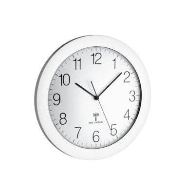  Wanduhr 60.3512.02 60.3512.02, silber, rund, analog