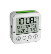  Wecker 60.2528.54 BINGO 60.2528.54, silber, abgerundet, digital