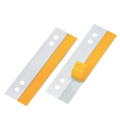 Abheftstreifen HEFTFIX 2002010, 3x10,5cm (BxL), Kunststoff mit Kunststoffdeckleiste, transparent