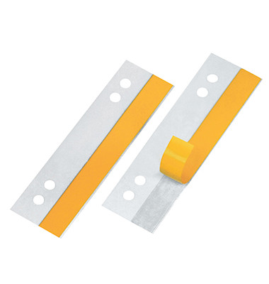 Abheftstreifen HEFTFIX 2002010, 3x10,5cm (BxL), Kunststoff mit Kunststoffdeckleiste, transparent