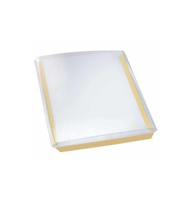 Faltentaschen VELOCOLL 2405100, C5, ohne Fenster, 18mm-Falte, selbstklebend, transparent
