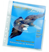 Prospekthüllen Jumbo 4320100 mit Falte, A4 glasklar glatt, oben offen mit Klappe, 0,2mm