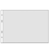 Prospekthüllen 4340300 Standard, A4 quer glasklar glatt, oben offen