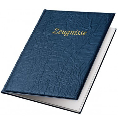 Zeugnismappe Business 4401 850, blau, A4, mit 10 Hüllen