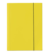 Zeichenmappe Velocolor 4432310, A3 gelb, Karton 350g, 3 Einschlagklappen, 1 Gummizug (ganze H&ouml;he)
