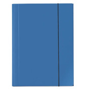 Zeichenmappe Velocolor 4432351, A3 hellblau, Karton 350g, 3 Einschlagklappen, 1 Gummizug (ganze H&ouml;he)