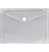 Dokumententasche Crystal 4530 100, A4 quer, transparent farblos, Polypropylen (PP), Klettverschluss