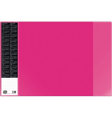 Scheibunterlage VELOCOLOR pink mit seitlichen Taschen, 40x60