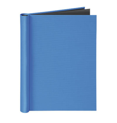 Klemmbinder VELOCOLOR 4944351, A4 blau, f&uuml;r ca. 150 Blatt, Karton 80g