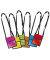 Brustbeutel Velocolor farbig sortiert 13x17x5cm Polyester