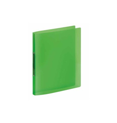 Ringbuch PROPYGLASS® V020242, A4 2 Ringe 20mm Ring-Ø PP grün-transparent