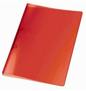 Ringbuch PROPYGLASS® V020243, A4 2 Ringe 20mm Ring-Ø PP rot-transparent