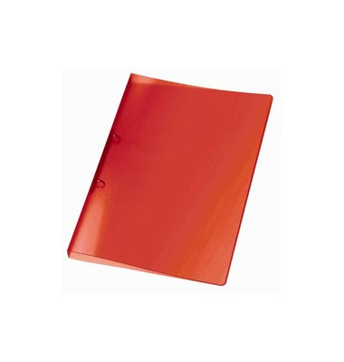 Ringbuch PROPYGLASS® V020243, A4 2 Ringe 20mm Ring-Ø PP rot-transparent