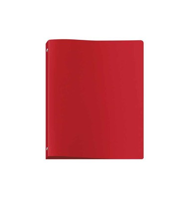 Ringbuch Viquel V020901, A4 4 Ringe 20mm Ring-Ø PP rot