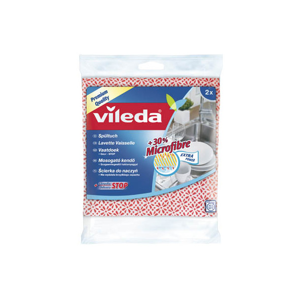 4023103110748 - Spültuch vileda® 1-lagig Baumwolle mit 50 % Microfaser L 340 x B 340 mm 2 Stück 4023103110748 - Spültuch vileda® 1-lagig Baumwolle mit 50 % Microfaser L 340 x B 340 mm 2 Stück