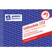 Lieferscheinbuch 1713 A6 2x40 Bl selbstdurchschreibend