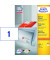 Etiketten I+L+FL+K 210x148 mm, weiß, permanent haftend/Blatt,