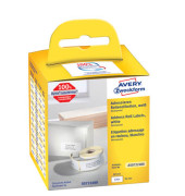 Rollenetikett 89 x 36 mm permanent haftend, weiß pro Rolle