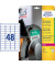 Ultra-Resistente Folienetiketten 47 x 21,2 mm, weiß