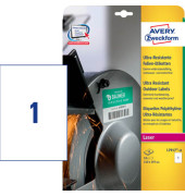 Ultra-Resistente Folienetiketten 210 x 297 mm, weiß