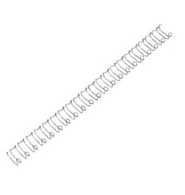 Drahtbinderücken WireBind21 Multifunctional IB161230 silber US-Teilung 21 Ringe auf A4 12mm