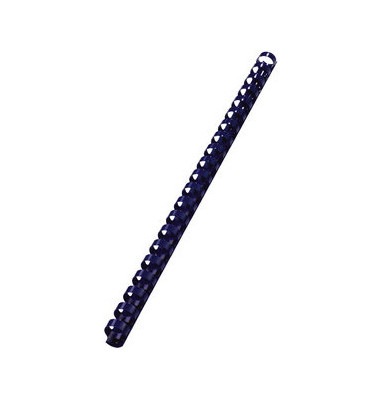 Plastikbinder&uuml;cken CombBind 4028233, US-Teilung, 21 Ringe auf A4, blau, 6mm