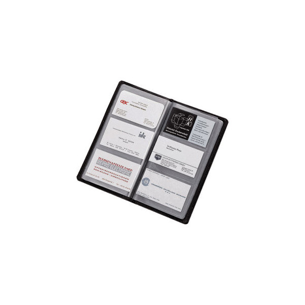 4021068410064 - Visitenkartenalbum schwarz 120 Karten Kunstst 4021068410064 Alassio