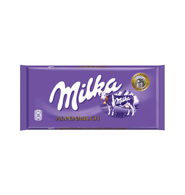 Milka Schokolade Alpenmilch Tafel 100g - Bürobedarf Thüringen
