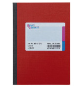 Geschäftsbuch 86-16271, rot, A6, kariert, 70g, 48 Blatt / 96 Seiten
